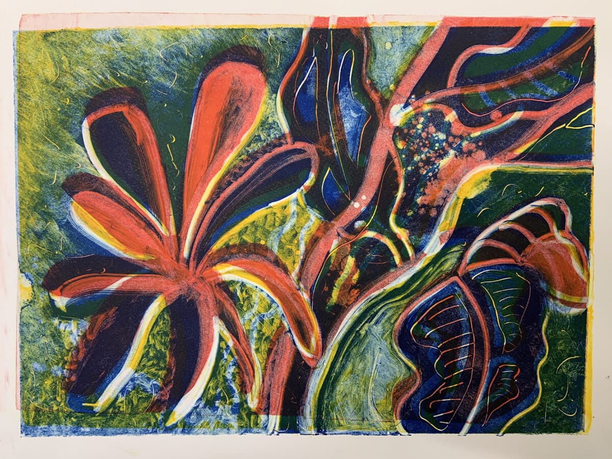 tropical plant print