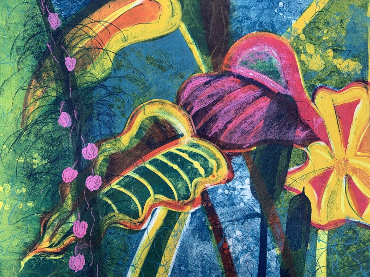 tropical plantprint