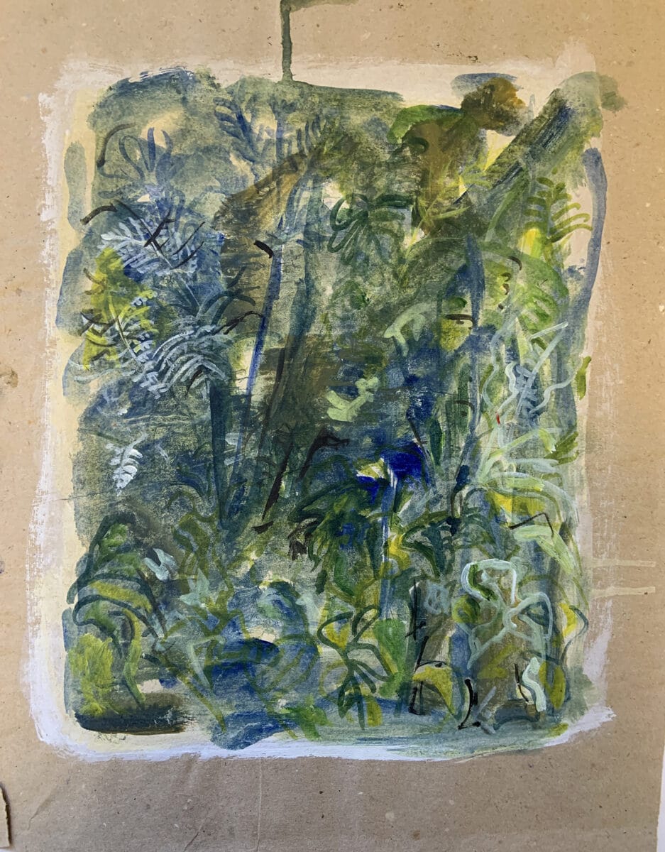 sketch on paper bag
