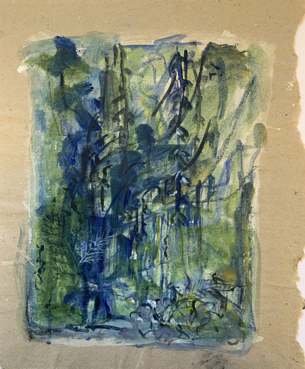 sketch on paperbag
