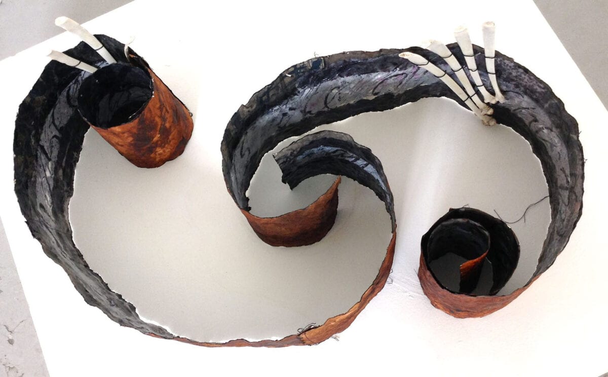 double spiral with bones