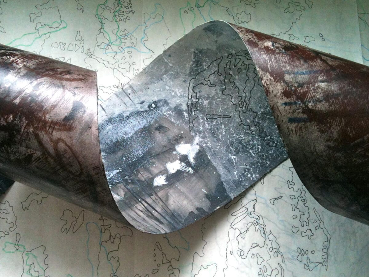 scroll of Iceland drawing